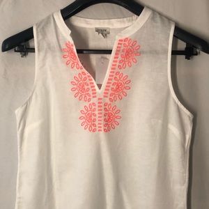 3/$20 J Crew White Tank